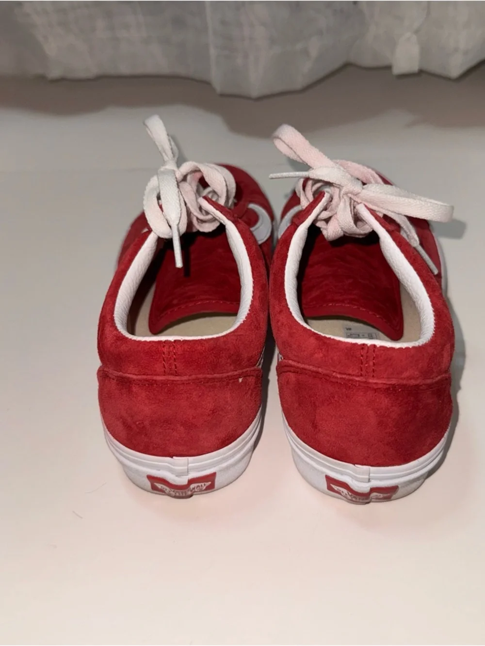 Vans Scooter Red Suede Old Skool Shoe - 8